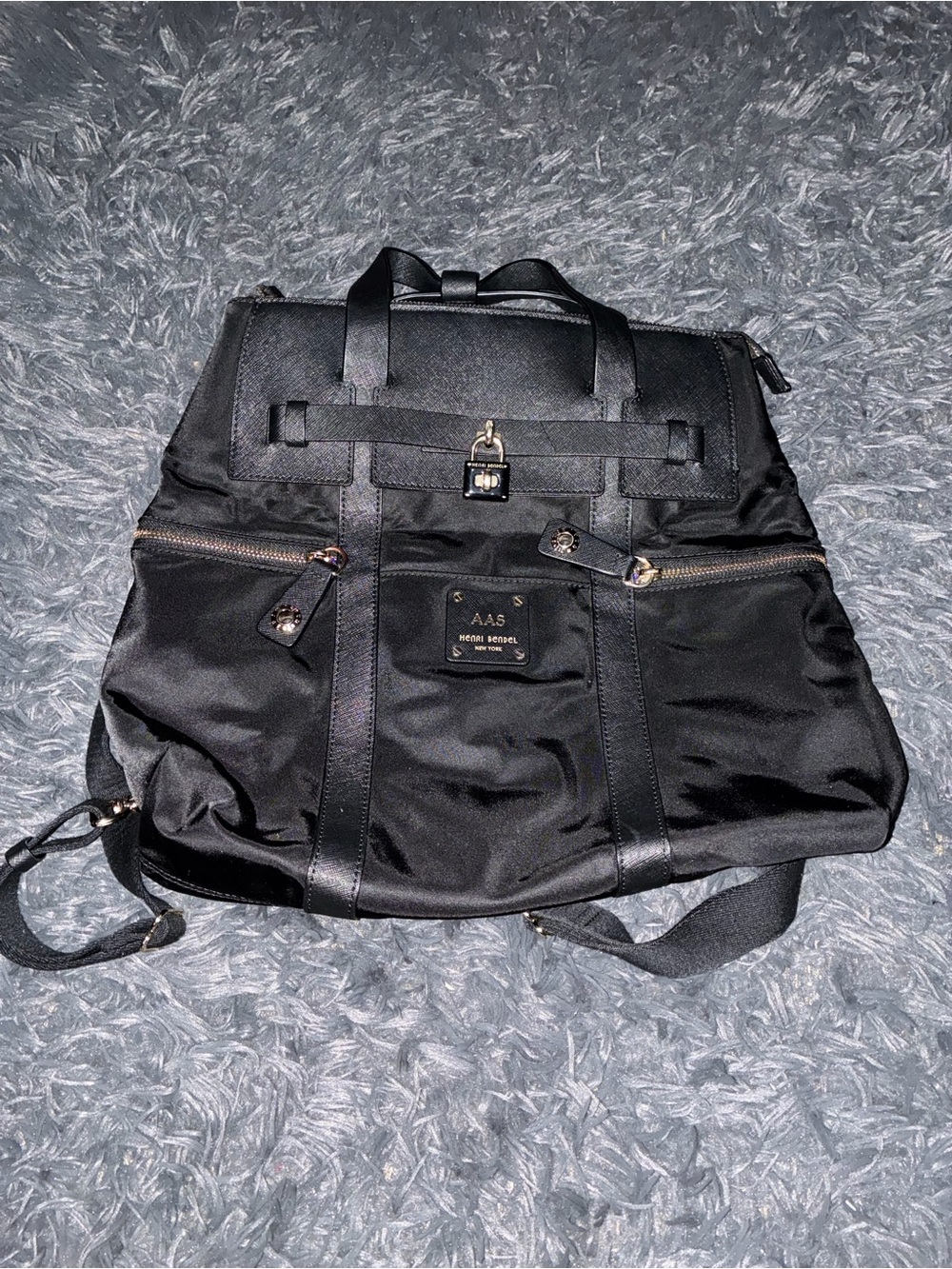 henri bendel Black Padlock Tote